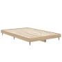 Estructura de cama madera de ingeniería roble Sonoma 120x190 cm de vidaXL, Camas y somieres - Ref: Foro24-832296, Precio: 102...