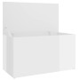 Glossy white plywood storage trunk 84x42x46 cm by vidaXL, Toy chests - Ref: Foro24-803062, Price: 66,59 €, Discount: %