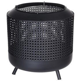 ProGarden Black fire pit with grill 50x51 cm by ProGarden, Chimneys - Ref: Foro24-436291, Price: 154,99 €, Discount: %