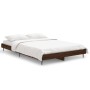 Estructura de cama madera de ingeniería marrón roble 120x190 cm de vidaXL, Camas y somieres - Ref: Foro24-832300, Precio: 113...