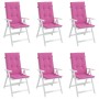 Cushions for high back chairs 6 pcs pink fabric by vidaXL, Cushions for chairs and sofas - Ref: Foro24-361270, Price: 92,92 €...