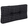 Cojín para palés tela a cuadros negro 70x40x12 cm de vidaXL, Cojines para sillas y sofás - Ref: Foro24-360595, Precio: 22,89 ...