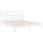 White solid wood bed frame Supe King 180x200 cm by vidaXL, Beds and slatted bases - Ref: Foro24-3105966, Price: 139,99 €, Dis...