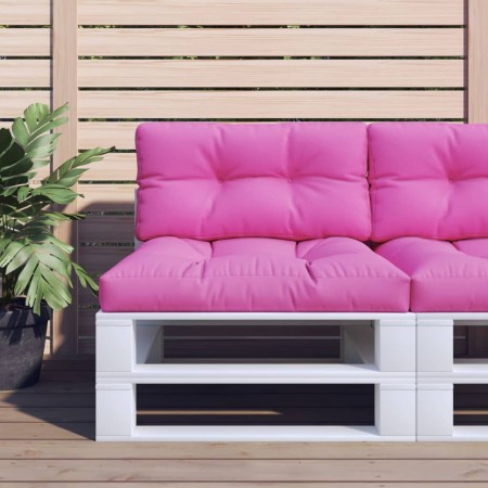 Kissen für Paletten rosa Stoff 70x40x12 cm von vidaXL, Kissen für Stühle und Sofas - Ref: Foro24-360599, Preis: 22,51 €, Raba...