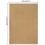 Rectangular natural jute rug 120x180 cm by vidaXL, Rugs - Ref: Foro24-345101, Price: 84,86 €, Discount: %