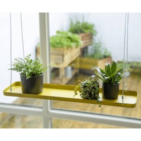 Esschert Design Gold Rectangular Hanging Plant Tray L by Esschert Design, Decorative trays - Ref: Foro24-441018, Price: 24,73...