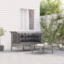 Garden corner sofas with cushions 2 pcs gray synthetic rattan by vidaXL, Garden sets - Ref: Foro24-319660, Price: 88,00 €, Di...