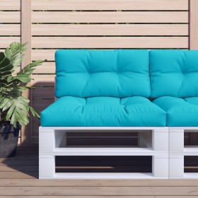 Cushion for pallets turquoise fabric 70x40x12 cm by vidaXL, Cushions for chairs and sofas - Ref: Foro24-360600, Price: 23,81 ...