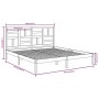 Estructura de cama de madera maciza de pino gris 200x200 cm de vidaXL, Camas y somieres - Ref: Foro24-3105972, Precio: 159,99...