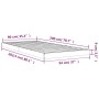 Estructura de cama madera maciza de pino 90x200 cm de vidaXL, Camas y somieres - Ref: Foro24-823459, Precio: 58,73 €, Descuen...