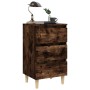 Nightstand 2 pcs smoked oak wooden legs 40x35x69 cm by vidaXL, Nightstands - Ref: Foro24-813135, Price: 61,99 €, Discount: %