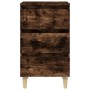 Nightstand 2 pcs smoked oak wooden legs 40x35x69 cm by vidaXL, Nightstands - Ref: Foro24-813135, Price: 61,99 €, Discount: %