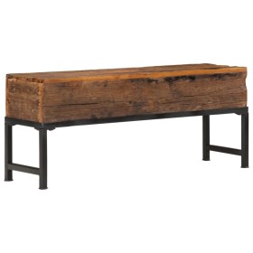 Recycled solid wood bench 110 cm by vidaXL, Benches for halls and storage - Ref: Foro24-351121, Price: 201,99 €, Discount: %