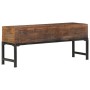 Recycled solid wood bench 110 cm by vidaXL, Benches for halls and storage - Ref: Foro24-351121, Price: 201,95 €, Discount: %