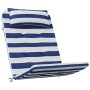 Adirondack chair cushions 2 pcs blue white striped Oxford fabric by vidaXL, Cushions for chairs and sofas - Ref: Foro24-36184...