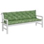 Gartenbankkissen 2 Stück, Stoff, Blattdruck, 200 x 50 x 7 cm von vidaXL, Kissen für Stühle und Sofas - Ref: Foro24-361751, Pr...