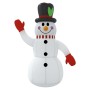 Muñeco de nieve hinchable con LED 120 cm de vidaXL, Luces de Navidad - Ref: Foro24-345363, Precio: 35,68 €, Descuento: %