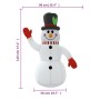 Muñeco de nieve hinchable con LED 120 cm de vidaXL, Luces de Navidad - Ref: Foro24-345363, Precio: 35,68 €, Descuento: %