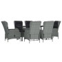 Garden dining set 7 pieces light gray synthetic rattan by vidaXL, Garden sets - Ref: Foro24-3156795, Price: 1,00 €, Discount: %