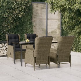 Garden dining set 5 pieces brown synthetic rattan by vidaXL, Garden sets - Ref: Foro24-3156798, Price: 1,00 €, Discount: %