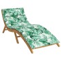 Leaf Printed Oxford Cloth Lounger Cushion 180x60x3 cm by vidaXL, Cushions for chairs and sofas - Ref: Foro24-361864, Price: 4...