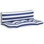 Pallet cushions 2 pieces blue and white striped Oxford fabric by vidaXL, Cushions for chairs and sofas - Ref: Foro24-360937, ...