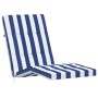 2 Pcs Sun Lounger Cushions Blue and White Striped Oxford Fabric by vidaXL, Cushions for chairs and sofas - Ref: Foro24-361999...