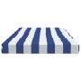 2 Pcs Sun Lounger Cushions Blue and White Striped Oxford Fabric by vidaXL, Cushions for chairs and sofas - Ref: Foro24-361999...