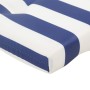 2 Pcs Sun Lounger Cushions Blue and White Striped Oxford Fabric by vidaXL, Cushions for chairs and sofas - Ref: Foro24-361999...