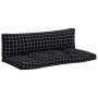 Palettenkissen 2 Stück schwarz karierter Oxford-Stoff von vidaXL, Kissen für Stühle und Sofas - Ref: Foro24-360938, Preis: 58...