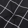 Garden bench cushion black checkered fabric 200x50x3 cm by vidaXL, Cushions for chairs and sofas - Ref: Foro24-361202, Price:...