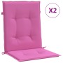 Kissen für niedrige Rückenlehne, 2 Stück, rosa Stoff von vidaXL, Kissen für Stühle und Sofas - Ref: Foro24-361334, Preis: 39,...