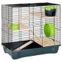 Hamster cage polypropylene and gray metal 58x32x54 cm by vidaXL, Cages and habitats for small animals - Ref: Foro24-172222, P...