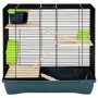 Hamster cage polypropylene and gray metal 58x32x54 cm by vidaXL, Cages and habitats for small animals - Ref: Foro24-172222, P...