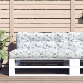 Cushion for pallet sofa made of leaf print fabric 120x40x12 cm by vidaXL, Cushions for chairs and sofas - Ref: Foro24-360641,...