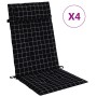 Cojines silla respaldo alto 4 uds tela Oxford a cuadros negro de vidaXL, Cojines para sillas y sofás - Ref: Foro24-361923, Pr...