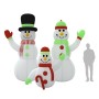 Familia de muñecos de nieve inflables con LED 360 cm de vidaXL, Luces de Navidad - Ref: Foro24-345384, Precio: 136,54 €, Desc...