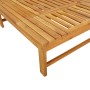 Tumbona con cojín blanco crema y almohada madera maciza acacia de vidaXL, Tumbonas - Ref: Foro24-362155, Precio: 172,46 €, De...