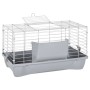 Hamsterkäfig aus Polypropylen und grauem Metall 58x32x31 cm von vidaXL, Käfige und Lebensräume für Kleintiere - Ref: Foro24-1...