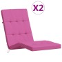 Lounger cushions 2 pcs pink Oxford fabric by vidaXL, Cushions for chairs and sofas - Ref: Foro24-362004, Price: 46,48 €, Disc...