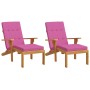 Lounger cushions 2 pcs pink Oxford fabric by vidaXL, Cushions for chairs and sofas - Ref: Foro24-362004, Price: 46,48 €, Disc...