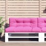 Kissen für Paletten rosa Stoff 120x40x12 cm von vidaXL, Kissen für Stühle und Sofas - Ref: Foro24-360643, Preis: 30,86 €, Rab...