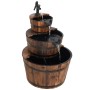 Wasserbrunnen mit Pumpe aus massivem Tannenholz 60x60x94 cm von vidaXL, Brunnen und Wasserfälle - Ref: Foro24-363332, Preis: ...