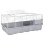 Small animal cage made of gray polypropylene metal, measuring 100x53x46cm. by vidaXL, Cages and habitats for small animals - ...