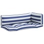 Pallet cushions 3 pieces blue and white striped Oxford fabric by vidaXL, Cushions for chairs and sofas - Ref: Foro24-360959, ...