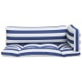 Pallet cushions 3 pieces blue and white striped Oxford fabric by vidaXL, Cushions for chairs and sofas - Ref: Foro24-360959, ...