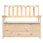 Solid pine wood bench 112.5x51.5x96.5 cm by vidaXL, Banks - Ref: Foro24-823559, Price: 129,86 €, Discount: %