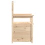 Solid pine wood bench 112.5x51.5x96.5 cm by vidaXL, Banks - Ref: Foro24-823559, Price: 129,86 €, Discount: %