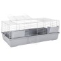 Jaula de animales pequeños polipropileno metal gris 118x59x46cm de vidaXL, Jaulas y habitáculos para animales pequeños - Ref:...