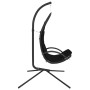 Garden hanging chair with steel cushion and black Oxford fabric by vidaXL, Garden rockers - Ref: Foro24-362728, Price: 106,69...